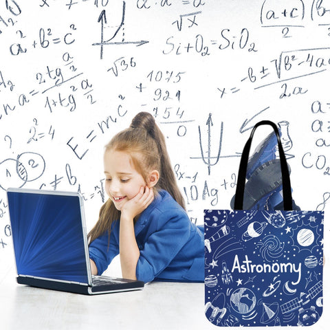 Astronomy Chalkboard Cloth Tote Astronomy Chalkboard Cloth Tote