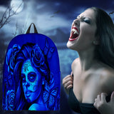 Calavera Fresh Look Design #2 Backpack (Blue Elusive Rose) - FREE SHIPPING Calavera Fresh Look Design #2 Backpack (Blue Elusive Rose) - FREE SHIPPING