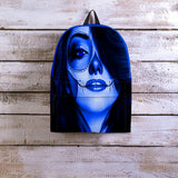 Calavera Fresh Look Design #3 Backpack (Blue Lapis Lazuli) - FREE SHIPPING