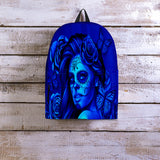 Calavera Fresh Look Design #2 Backpack (Blue Elusive Rose) - FREE SHIPPING Calavera Fresh Look Design #2 Backpack (Blue Elusive Rose) - FREE SHIPPING