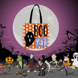 Boo Yah Halloween Trick Or Treat Cloth Tote Goody Bag Boo Yah Halloween Trick Or Treat Cloth Tote Goody Bag