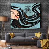 Broom Hair Don't Care Design #1 - Halloween Wall Tapestry - FREE SHIPPING Broom Hair Don't Care Design #1 - Halloween Wall Tapestry - FREE SHIPPING