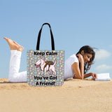 Keep Calm - You've Got A Friend Cloth Tote (Bull Terrier) Keep Calm - You've Got A Friend Cloth Tote (Bull Terrier)