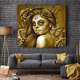 Calavera Fresh Look Design #2 Wall Tapestry (Hazel Sparkle & Shine Rose) - FREE SHIPPING Calavera Fresh Look Design #2 Wall Tapestry (Hazel Sparkle & Shine Rose) - FREE SHIPPING