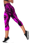 Calavera Fresh Look Design #2 Capri Leggings (Pink Easy On The Eyes Rose) - FREE SHIPPING Calavera Fresh Look Design #2 Capri Leggings (Pink Easy On The Eyes Rose) - FREE SHIPPING