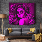Calavera Fresh Look Design #2 Wall Tapestry (Pink Easy On The Eyes Rose) - FREE SHIPPING Calavera Fresh Look Design #2 Wall Tapestry (Pink Easy On The Eyes Rose) - FREE SHIPPING