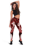 Calavera Fresh Look Design #2 Leggings (Red Freedom Rose) - FREE SHIPPING Calavera Fresh Look Design #2 Leggings (Red Freedom Rose) - FREE SHIPPING