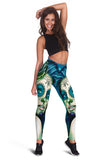 Calavera Fresh Look Design #2 Leggings (Turquoise Tiffany Rose) - FREE SHIPPING Calavera Fresh Look Design #2 Leggings (Turquoise Tiffany Rose) - FREE SHIPPING