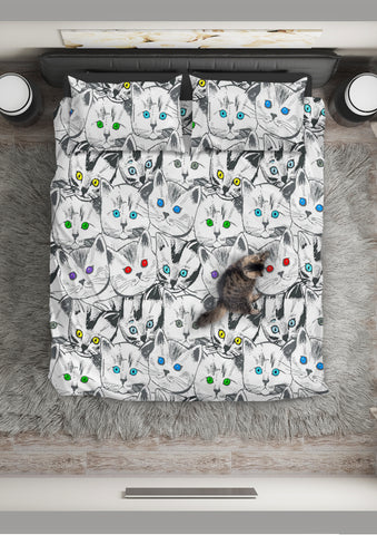 Cats Galore Duvet Cover Set - FREE SHIPPING Cats Galore Duvet Cover Set - FREE SHIPPING
