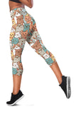 Crazy Cats Capri Leggings - FREE SHIPPING Crazy Cats Capri Leggings - FREE SHIPPING
