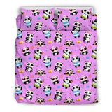 Cute Pandas Design #1 Duvet Cover Set (Pink) - FREE SHIPPING Cute Pandas Design #1 Duvet Cover Set (Pink) - FREE SHIPPING