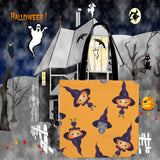Cute Witches Halloween Trick Or Treat Cloth Tote Goody Bag (Orange) Cute Witches Halloween Trick Or Treat Cloth Tote Goody Bag (Orange)