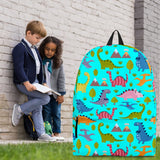 Dinosaurs Design #1 Backpack (Cyan) - FREE SHIPPING Dinosaurs Design #1 Backpack (Cyan) - FREE SHIPPING