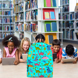 Dinosaurs Design #1 Backpack (Cyan) - FREE SHIPPING Dinosaurs Design #1 Backpack (Cyan) - FREE SHIPPING