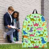 Dinosaurs Design #1 Backpack (Light Green) - FREE SHIPPING Dinosaurs Design #1 Backpack (Light Green) - FREE SHIPPING