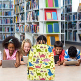 Dinosaurs Design #1 Backpack (Light Yellow) - FREE SHIPPING Dinosaurs Design #1 Backpack (Light Yellow) - FREE SHIPPING