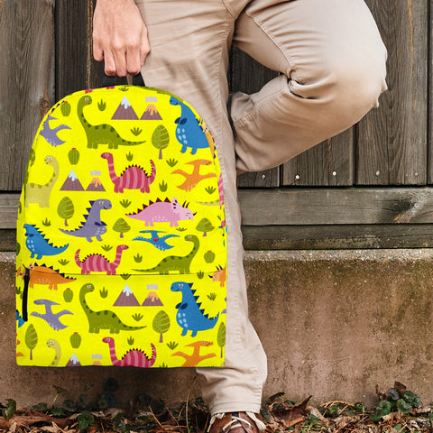 Dinosaurs Design #1 Backpack (Yellow) - FREE SHIPPING Dinosaurs Design #1 Backpack (Yellow) - FREE SHIPPING