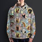 Dogs Galore All Over Hoodie - FREE SHIPPING Dogs Galore All Over Hoodie - FREE SHIPPING
