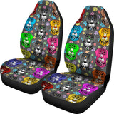 Fancy Pants Dog Car Seat Covers (Rainbow)  - FREE SHIPPING