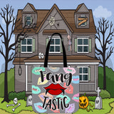 Fang Tastic Halloween Trick Or Treat Cloth Tote Goody Bag Fang Tastic Halloween Trick Or Treat Cloth Tote Goody Bag