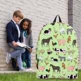 Farm Animals Design #1 Backpack (Light Green) - FREE SHIPPING Farm Animals Design #1 Backpack (Light Green) - FREE SHIPPING
