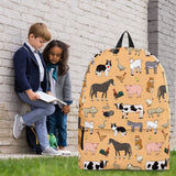 Farm Animals Design #1 Backpack (Light Orange) - FREE SHIPPING Farm Animals Design #1 Backpack (Light Orange) - FREE SHIPPING