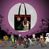 Feed Me Brains Halloween Trick Or Treat Cloth Tote Goody Bag Feed Me Brains Halloween Trick Or Treat Cloth Tote Goody Bag