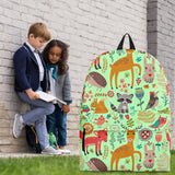 Wildlife Collection - Forest Animals (Light Green) Backpack - FREE SHIPPING Wildlife Collection - Forest Animals (Light Green) Backpack - FREE SHIPPING