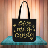 Give Me A Candy Halloween Trick Or Treat Cloth Tote Goody Bag Give Me A Candy Halloween Trick Or Treat Cloth Tote Goody Bag