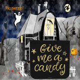 Give Me A Candy Halloween Trick Or Treat Cloth Tote Goody Bag Give Me A Candy Halloween Trick Or Treat Cloth Tote Goody Bag