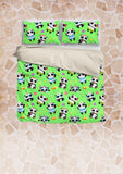 Cute Pandas Design #1 Duvet Cover Set (Green) - FREE SHIPPING Cute Pandas Design #1 Duvet Cover Set (Green) - FREE SHIPPING