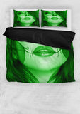 Calavera Fresh Look Design #3 Duvet Cover Set (Green Emerald) - FREE SHIPPING Calavera Fresh Look Design #3 Duvet Cover Set (Green Emerald) - FREE SHIPPING