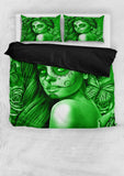 Calavera Fresh Look Design #2 Duvet Cover Set (Green Lime Rose) - FREE SHIPPING Calavera Fresh Look Design #2 Duvet Cover Set (Green Lime Rose) - FREE SHIPPING