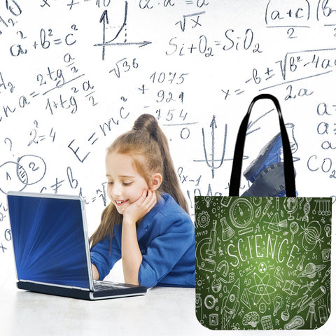 Science Chalkboard Cloth Tote Science Chalkboard Cloth Tote