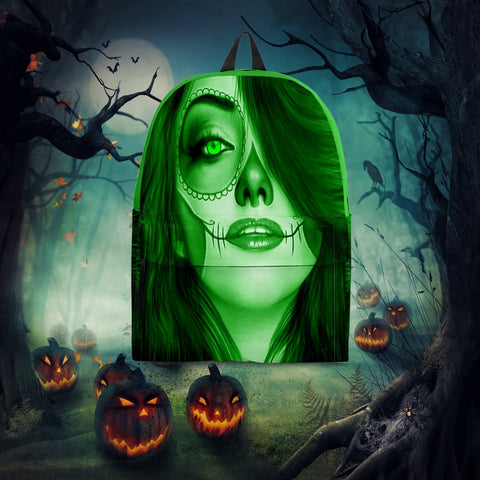 Calavera Fresh Look Design #3 Backpack (Green Emerald) - FREE SHIPPING Calavera Fresh Look Design #3 Backpack (Green Emerald) - FREE SHIPPING