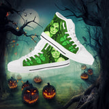 Calavera Fresh Look Design #1 Women's High Tops - White Soles! Calavera Fresh Look Design #1 Women's High Tops - White Soles!