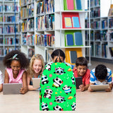 Cute Pandas Design #1 Backpack (Green) - FREE SHIPPING Cute Pandas Design #1 Backpack (Green) - FREE SHIPPING