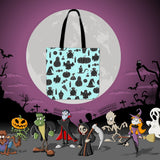 Halloween Icons Halloween Trick Or Treat Cloth Tote Goody Bag (Light Blue) Halloween Icons Halloween Trick Or Treat Cloth Tote Goody Bag (Light Blue)