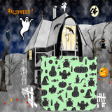 Halloween Icons Halloween Trick Or Treat Cloth Tote Goody Bag (Light Green) Halloween Icons Halloween Trick Or Treat Cloth Tote Goody Bag (Light Green)