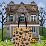 Halloween Icons Halloween Trick Or Treat Cloth Tote Goody Bag (Light Orange) Halloween Icons Halloween Trick Or Treat Cloth Tote Goody Bag (Light Orange)