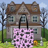 Halloween Icons Halloween Trick Or Treat Cloth Tote Goody Bag (Light Pink) Halloween Icons Halloween Trick Or Treat Cloth Tote Goody Bag (Light Pink)