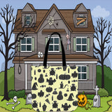 Halloween Icons Halloween Trick Or Treat Cloth Tote Goody Bag (Light Yellow) Halloween Icons Halloween Trick Or Treat Cloth Tote Goody Bag (Light Yellow)