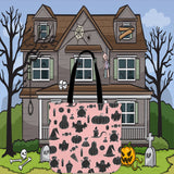 Halloween Icons Halloween Trick Or Treat Cloth Tote Goody Bag (Pink Cream) Halloween Icons Halloween Trick Or Treat Cloth Tote Goody Bag (Pink Cream)