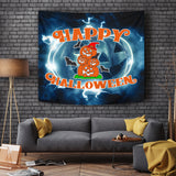 Happy Halloween Design #4 - Halloween Wall Tapestry - FREE SHIPPING Happy Halloween Design #4 - Halloween Wall Tapestry - FREE SHIPPING