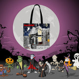 Haunted House Halloween Trick Or Treat Cloth Tote Goody Bag Haunted House Halloween Trick Or Treat Cloth Tote Goody Bag