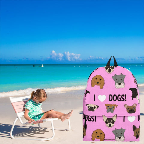 I Love Dogs Backpack (Richmond SPCA Light Pink) - FREE SHIPPING I Love Dogs Backpack (Richmond SPCA Light Pink) - FREE SHIPPING