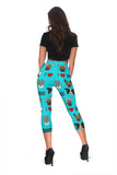 I Love Dogs Capri Leggings (FPD Cyan) - FREE SHIPPING I Love Dogs Capri Leggings (FPD Cyan) - FREE SHIPPING