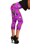 I Love Dogs Capri Leggings (FPD Lilac) - FREE SHIPPING I Love Dogs Capri Leggings (FPD Lilac) - FREE SHIPPING