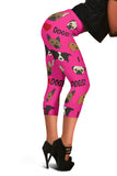I Love Dogs Capri Leggings (FPD Pink) - FREE SHIPPING I Love Dogs Capri Leggings (FPD Pink) - FREE SHIPPING