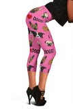 I Love Dogs Capri Leggings (Richmond SPCA Dark Pink) - FREE SHIPPING I Love Dogs Capri Leggings (Richmond SPCA Dark Pink) - FREE SHIPPING